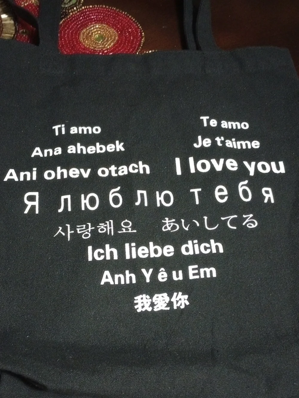 New Love Graphic Tote Bag